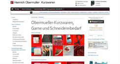 Desktop Screenshot of obermueller-stahl.de